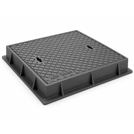 DKT-600-C8 Döküm Yuvarlak Rögar Kapağı Takımı Ø600 mm | C250 ürün görseli