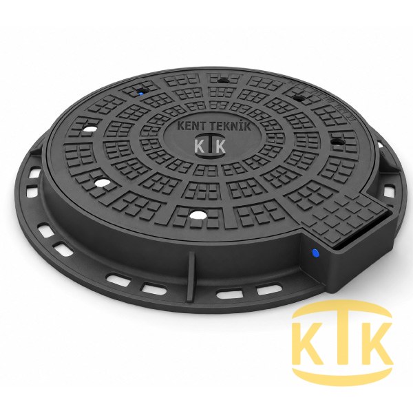 DKT-600-C2 Döküm Yuvarlak Rögar Kapağı Takımı Ø600 mm | C250