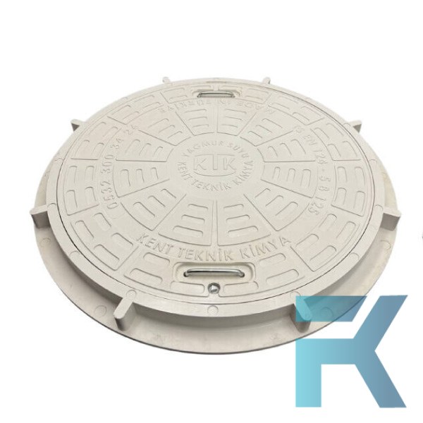FK-600-EKO-5B-B125 Kompozit Yuvarlak Rögar Kapağı Takımı Eko Seri Ø600 mm | B125