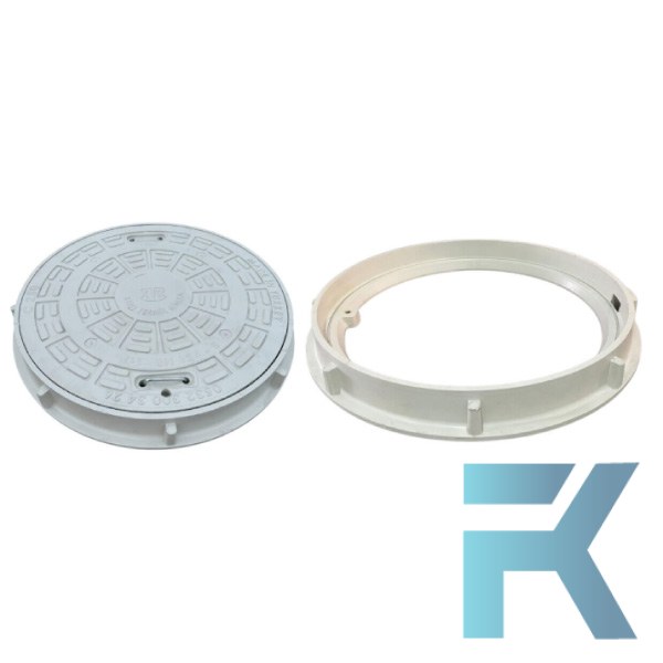 FK-600-54C-C250 Kompozit Yuvarlak Rögar Kapağı Takımı Ø600 mm | C250