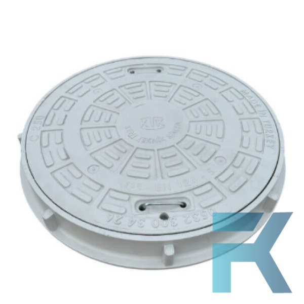 FK-600-54C-C250 Kompozit Yuvarlak Rögar Kapağı Takımı Ø600 mm | C250