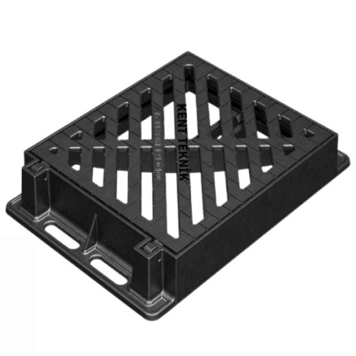 DIT-5070-D Döküm Yağmur Suyu Izgara Takımı 450x525 mm | D400 ürün görseli