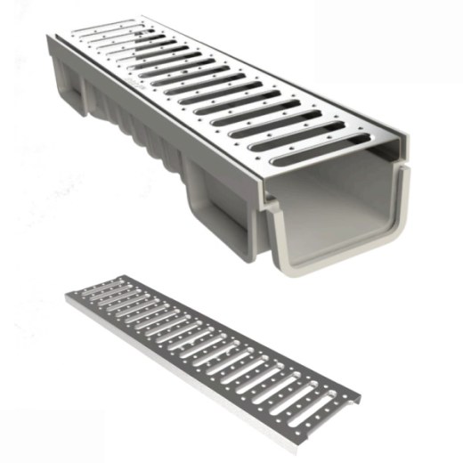 PGI-2520-A Paslanmaz/Galvaniz Kanal Izgarası 125x500x20 mm | A15 ürün görseli