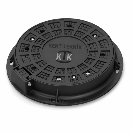 DKT-600-D Döküm Yuvarlak Rögar Kapağı Takımı Ø600 mm | D400 ürün görseli
