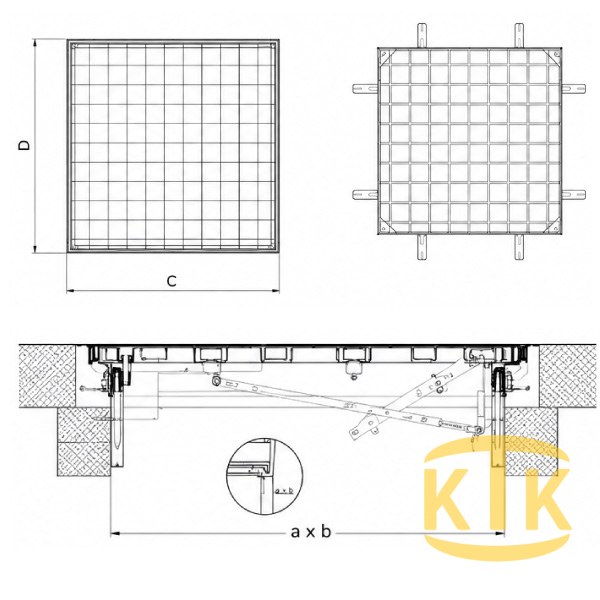 Müdahale Kapağı 700x700 mm (MK.7070-D)