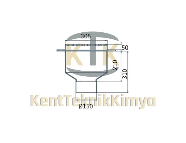 Kompozit Süzgeç 360x425 mm - Fibre Kompozit