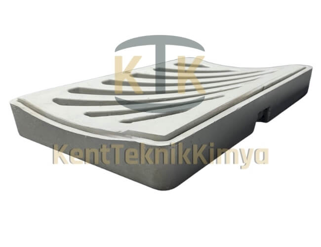 Kompozit Yağmur Suyu Izgara Takımı Oluklu 400x600 mma - Fibre Kompozit