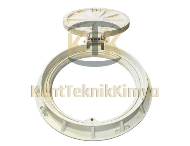 Kompozit Rögar Kapağı Takımı ø 600 mm Menteşeli - Fibre Kompozit