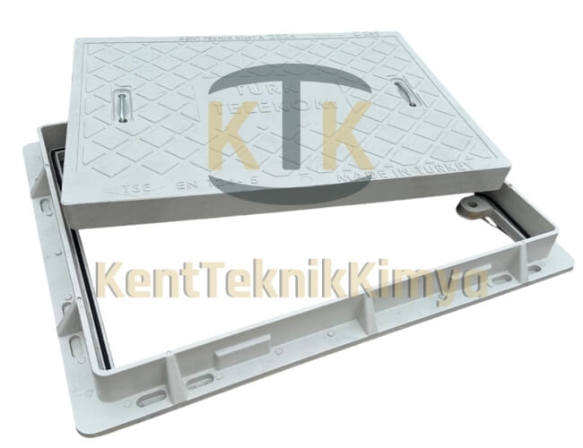 Kompozit Dikdörtgen Rögar Kapağı Takımı 600x800 mm - Fibre Kompozit