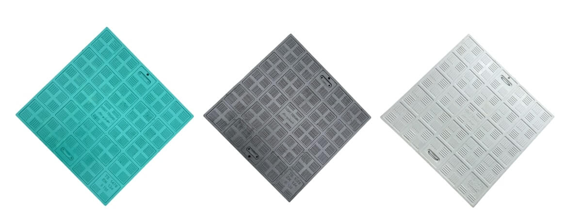 FK-100-D-D400 Kompozit Kare/Dikdörtgen Rögar Kapağı Takımı 1000x1000 mm | D400 ürün görseli
