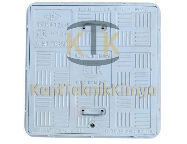 Kompozit Kare Rögar Kapağı Takımı 600x600 mm - Fibre Kompozit