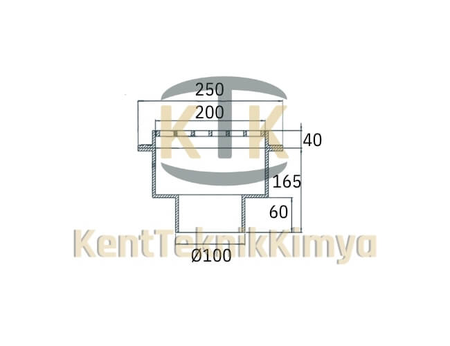 Kompozit Süzgeç 205x250 mm - Fibre Kompozit