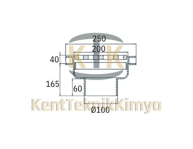 Kompozit Süzgeç 360x425 mm - Fibre Kompozit