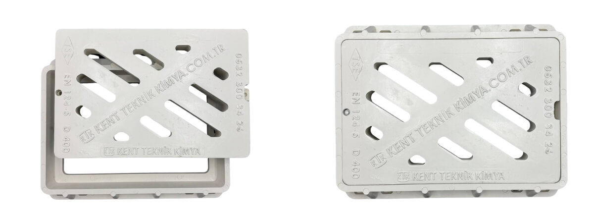 KIT-4560-D-D400 Kompozit Yağmur Suyu Izgara Takımı 450x600 mm | D400 ürün görseli
