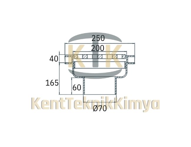 Kompozit Süzgeç 360x425 mm - Fibre Kompozit