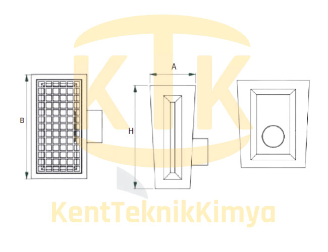 AK-DDK-2062-D400 polimer drenaj kanalı 200x500x625 mm D400