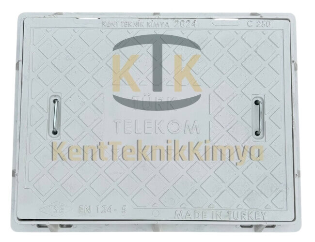 Kompozit Dikdörtgen Rögar Kapağı Takımı 600x800 mm - Fibre Kompozit